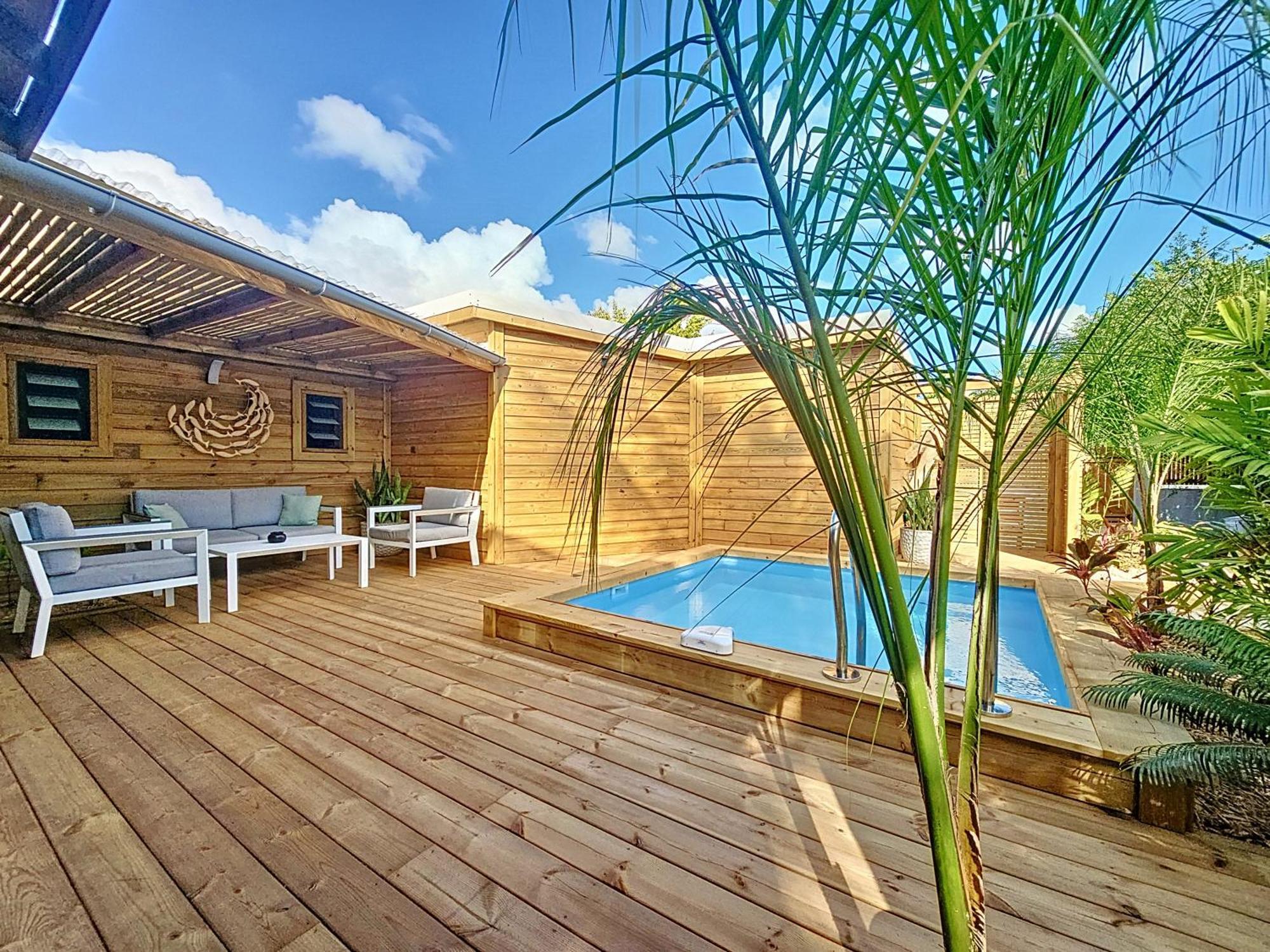 Bungalow l'Anjou Créole Sainte Anne Guadeloupe Exterior foto