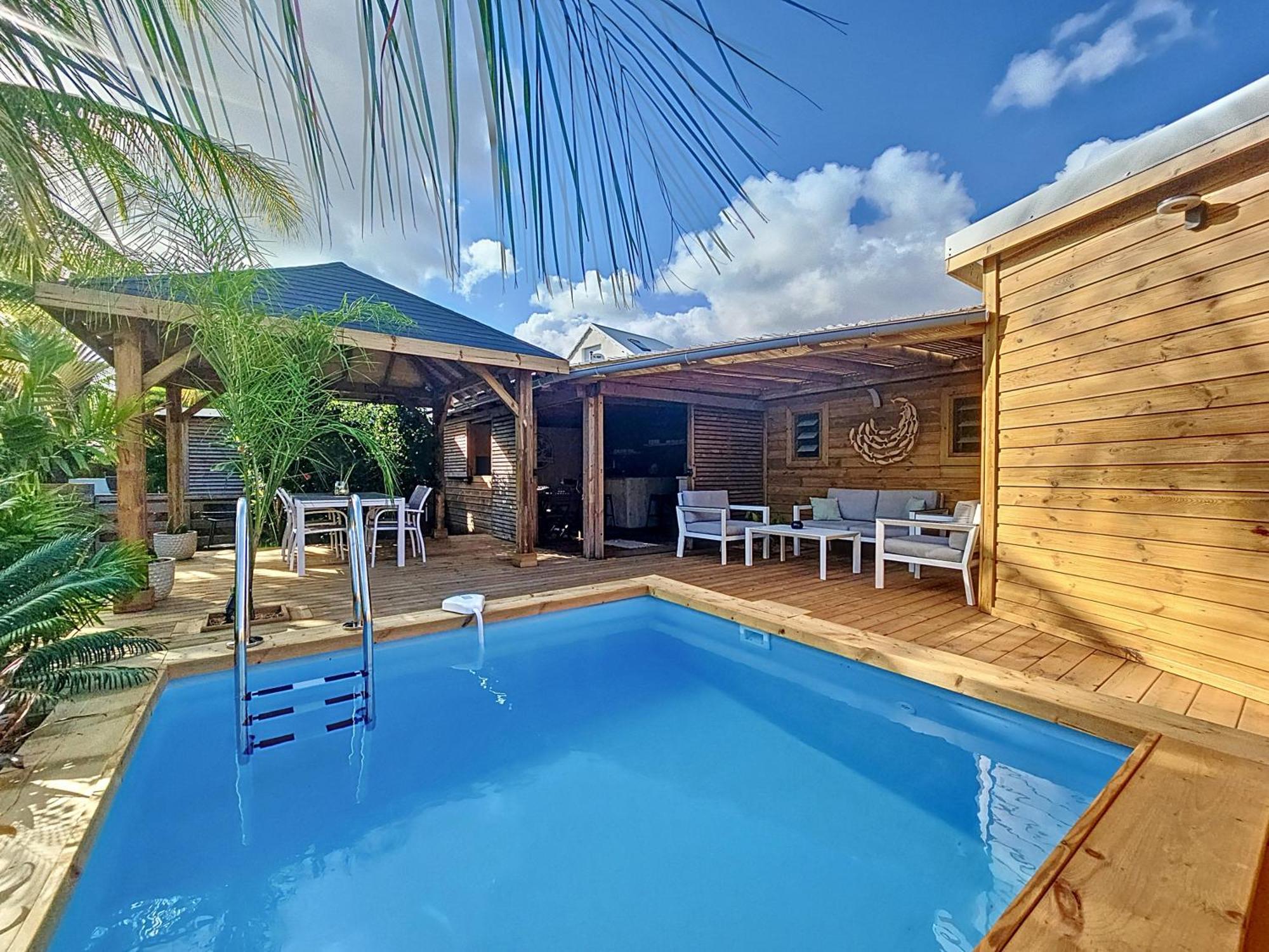 Bungalow l'Anjou Créole Sainte Anne Guadeloupe Exterior foto